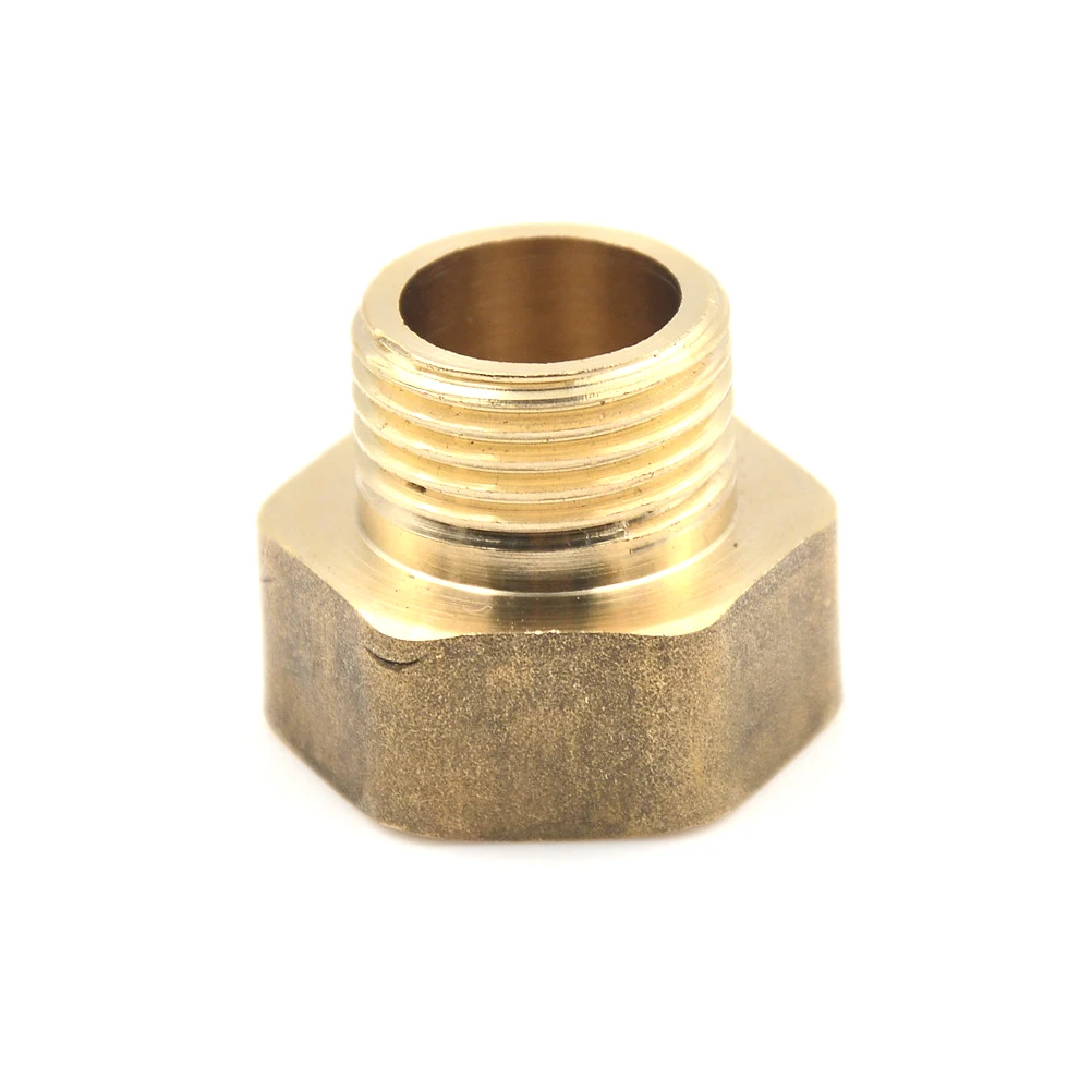 

1 Pcs Pipe Fitting Hex Bushing Reducer Adapte Female Thread Pipe Connector 1/2PT Male to 3/4PT Brass Water Pipe