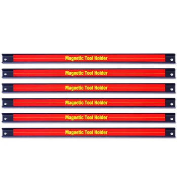 

6 Pieces 20cm/8 Inch netic Tool Holder Rod, Space Saving and Sturdy Storage Rack with Wall Mounting Screws