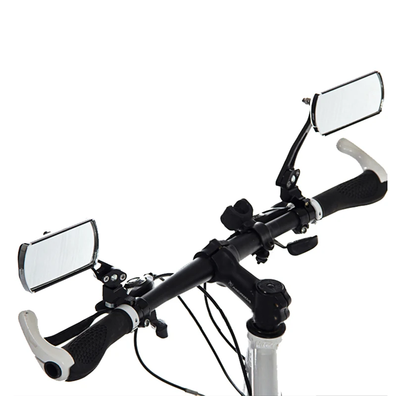 

2 Pieces Universal Cycling Rear Mirror Mountain Bike Handlebar Rear View Mirror 360 Degree Rotation Shatterproof