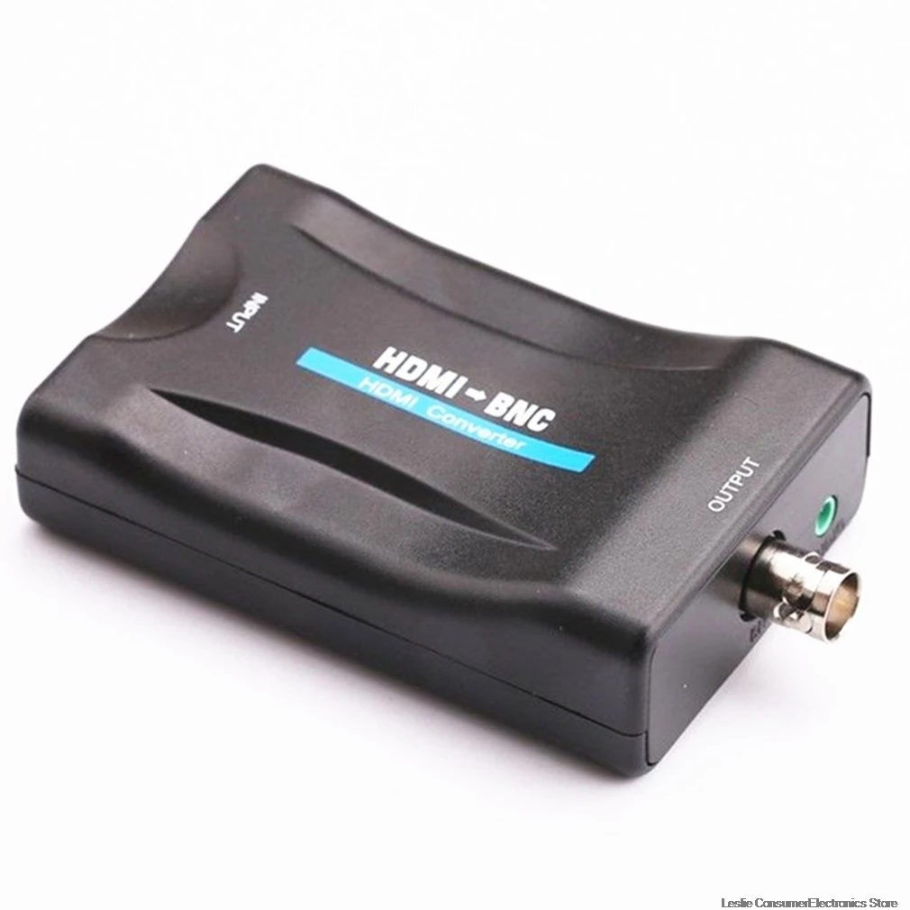 HD 1080P HDMI в SCART композитный аудио-видео высококлассный преобразователь av-сигнала адаптер приемник ТВ DVD США/ЕС питание штекер