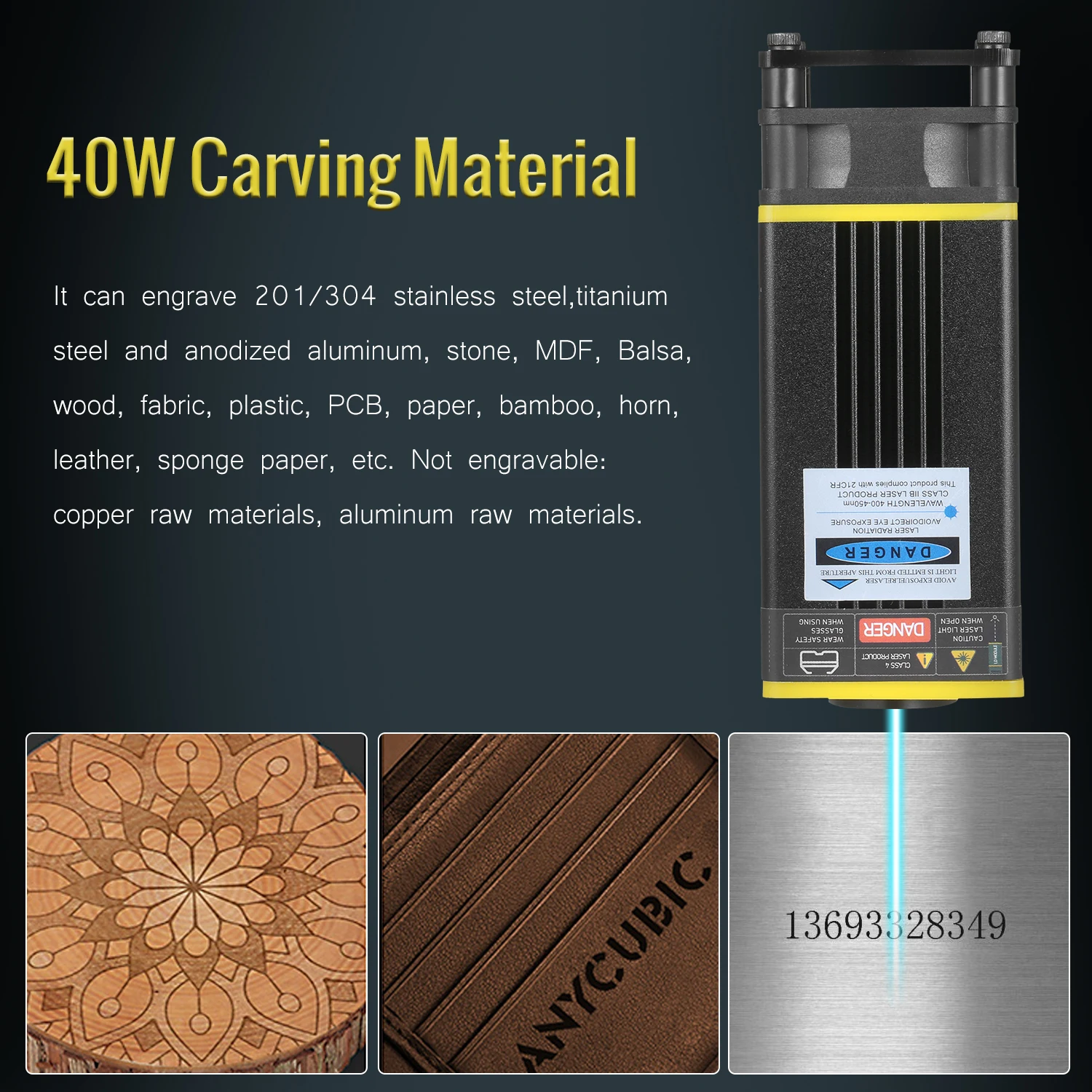 5500mW/10W/20W/30W/40W Laser Module Laser Head 450nm Lase For Cutting Machine CNC DIY Wood Marking Cutting Tool