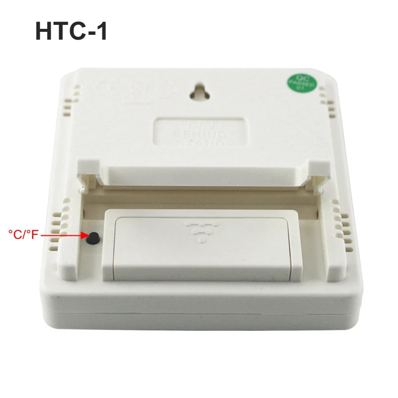 Метеостанция HTC-1/HTC-8 домашний Цифровой термометр гигрометр настенный электронный измеритель температуры и влажности Будильник
