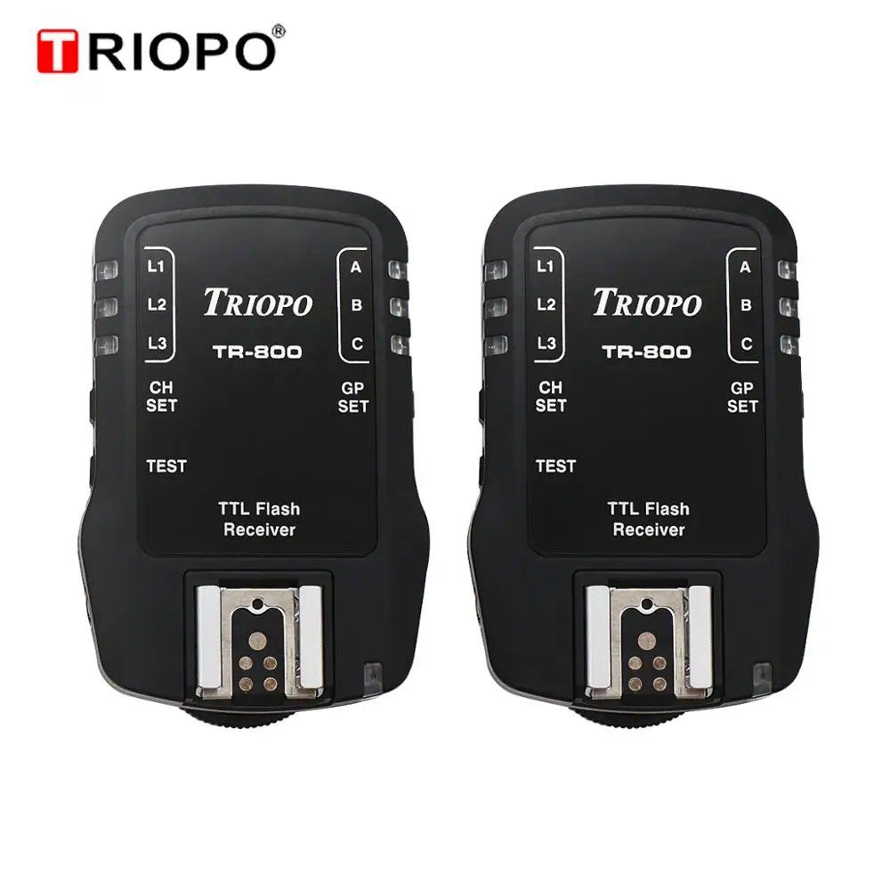 

TRIOPO 2.4G wireless flashing device TR-800 receiving and transmitting function Work With TR-988 TR-586EX For Canon Nikon