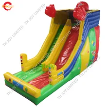По морю 7x3x4,5 mH надувная сухая горка для детей, прочный надувной батут горка комбинированная для улицы Вечерние