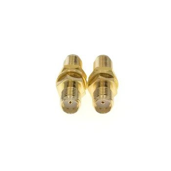 

100PCS New SMA Jack To SMA Jack Female Bulkhead Straight RF Adapter Connector Goldplate