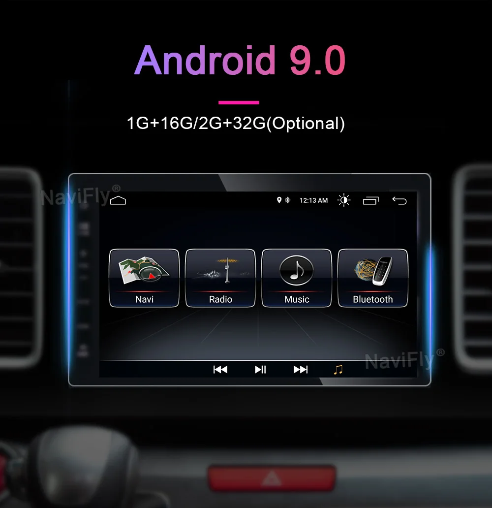 NaviFly DSP Android 9 четырехъядерный автомобильный Радио мультимедийный плеер для Audi A4 S4 RS4 2002-2008 с dvd gps функция зеркального соединения 2 Din