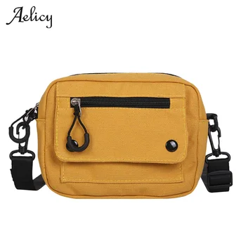 

Aelicy Women Pure Color Casual Women Canvas Handbags Korean Mini Student Bag Cell Phone Bags Simple Small Crossbody Bags Flap