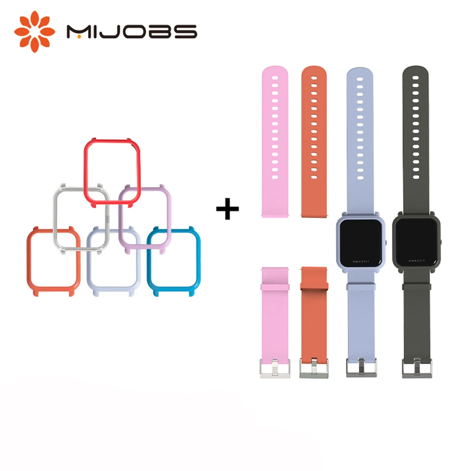 20 мм силиконовый ремешок для Xiaomi Huami Amazfit Bip BIT Lite защитный чехол аксессуары защита