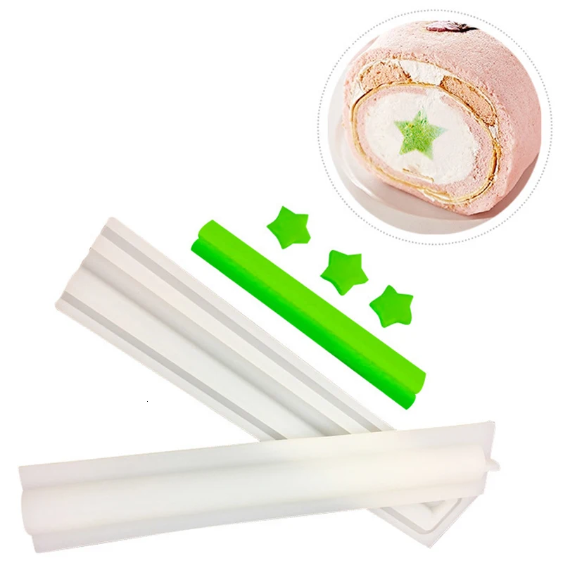 DIY Silicone Cake Molds Dolphin Round Christmas Heart Star Shape Cake Template Mould Handmade Fondant Cake Cookie Decor Tools
