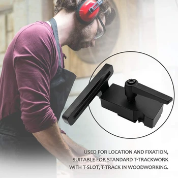 

Woodworking Positioning Limiter Model 45 T Slot Miter Track Stopper Carpenter's Slot Limiter Guide Slider Locator Limiter
