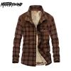 Brand Shirt Men Casual Shirts Wool Fleece Thick Warm Shirts Men Plaid Military Shirt Men M-3XL Handwork Camisa denim hombre ► Photo 1/6