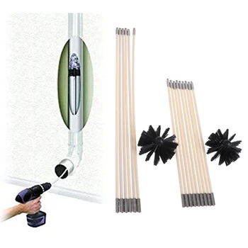 

Portable Blower Ventilation Cleaning Kit Dust Collector Can Be Extended To 25 Feet Synthetic Brush Head Cleaning Brush Sets