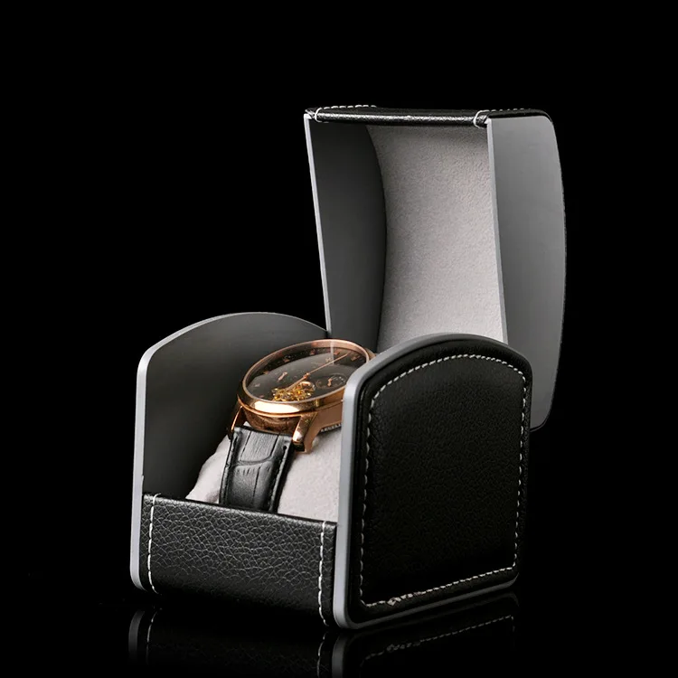 Роскошные часы жесткая коробка подарочные коробки кожа с подушкой ювелирные часы упаковка для браслета наручные часы коробка