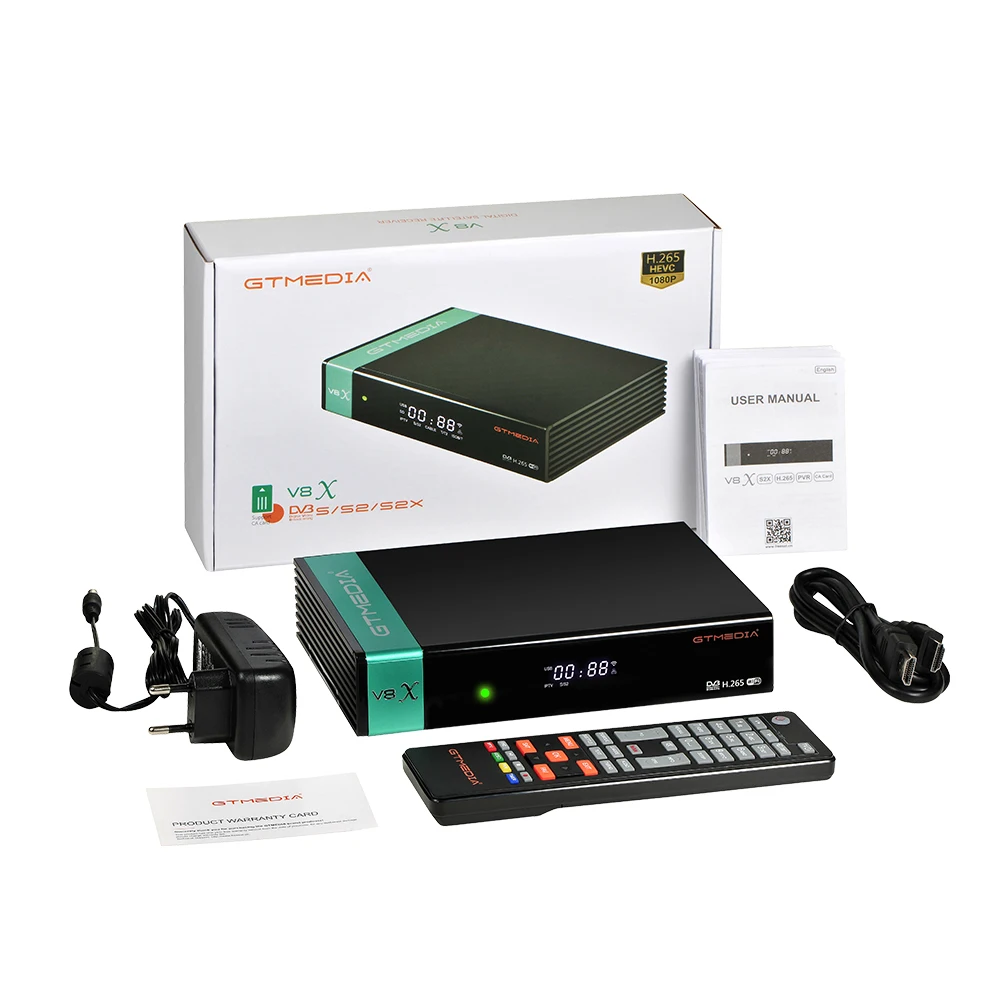 Full HD GTMedia V8X DVB S2 FTA спутниковый ресивер GT Media V8 Nova поддержка H.265 Встроенный Wi Fi