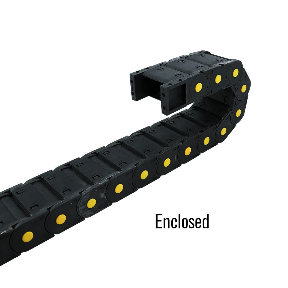 Plastic Cable Chain Cable Carrier 1pcs 1 meter nylon cable drag chain CNC router multiple models inner height 25/30