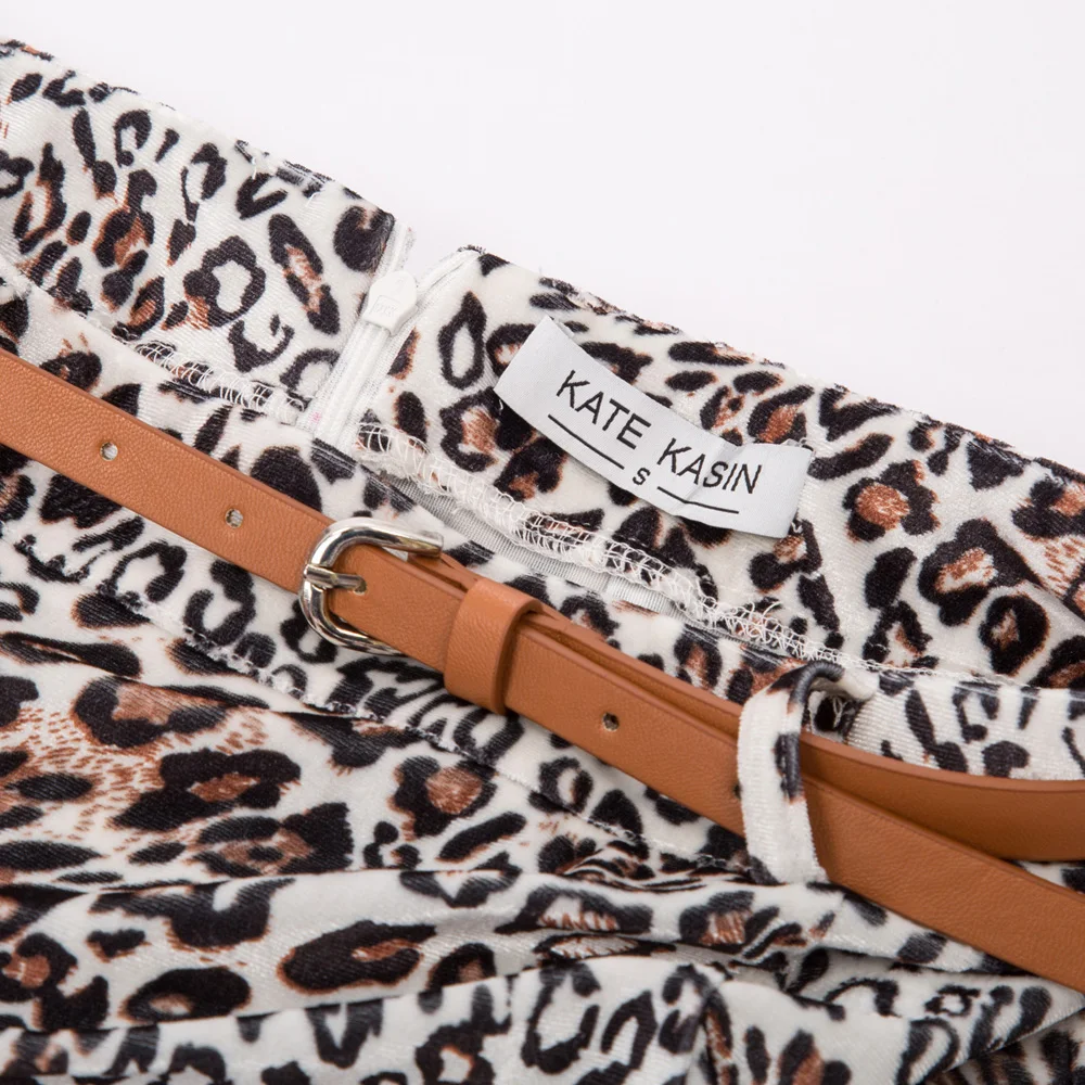 Женские леопардовые юбки элегантные сексуальные облегающие Облегающие юбки-карандаш с поясом Сплит до колена с высокой талией внахлест бедра-юбка с запахом Bodycon