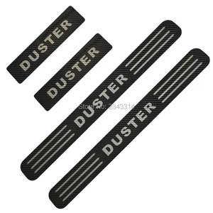 Image 1 - For Dacia Duster 2018 2020 Accessories Stainless Door Sill Kick Scuff Plate Guard Pedal Protector Trim Step Cover Car Styling