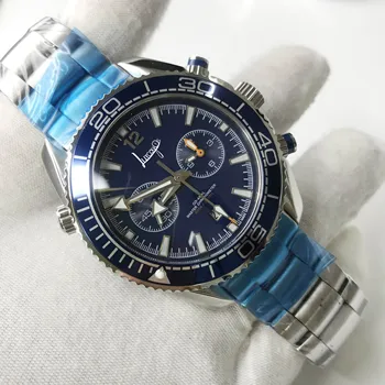 

Mens automatic mechanical AAA luxury watch sapphire glass sea all sub dials works master 8500 sweeping wristwatches a01