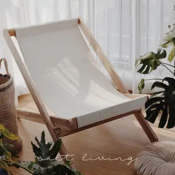 

Nordic Lazy Sofa Chair Single Sofa Beach Chair Living Room Balcony Outdoor Sponge Pad