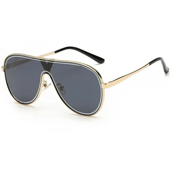 

Oversize One Lens Punk Sunglasses Women 2020 Vintage Pilot Sun Glasses Men Sunglass Oculos Feminino Lentes Gafas De Sol UV400