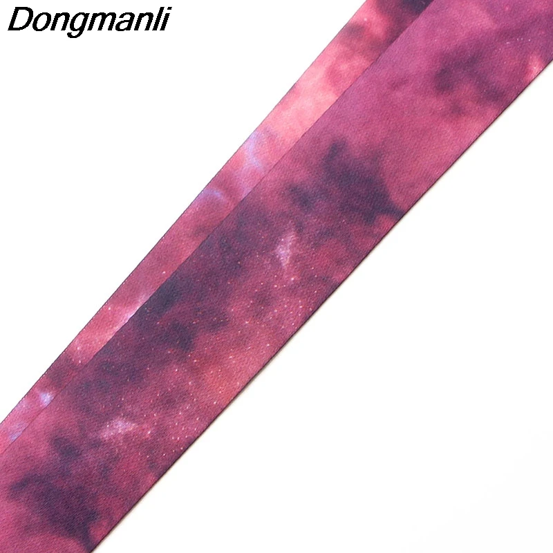 PC135 Starry Night Sky Lanyard Badge ID Lanyards/ Mobile Phone Rope/ Key Lanyard Neck Straps keychain