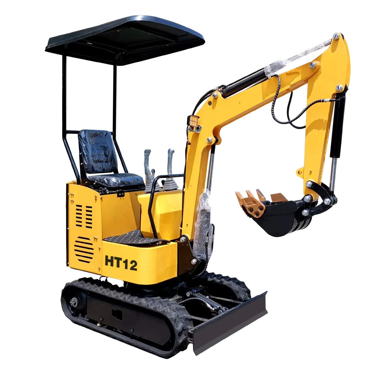 Mini Bagger Rimorchio Dell'Escavatore A Terna Da 1.2 Tonnellate Con Gli Attacchi