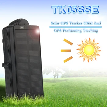 

TK05SSE Solar GPS Tracker Add Strong Magnet Tracking Locator With 5000mAh Rechargeable Removable Battery Anti-theft Drop Alarm