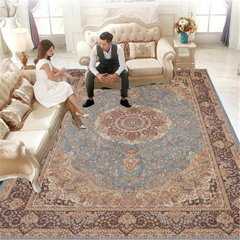 Большой персидский ковер Grand Tapis гостиная диван спальня желтый черный турецкий