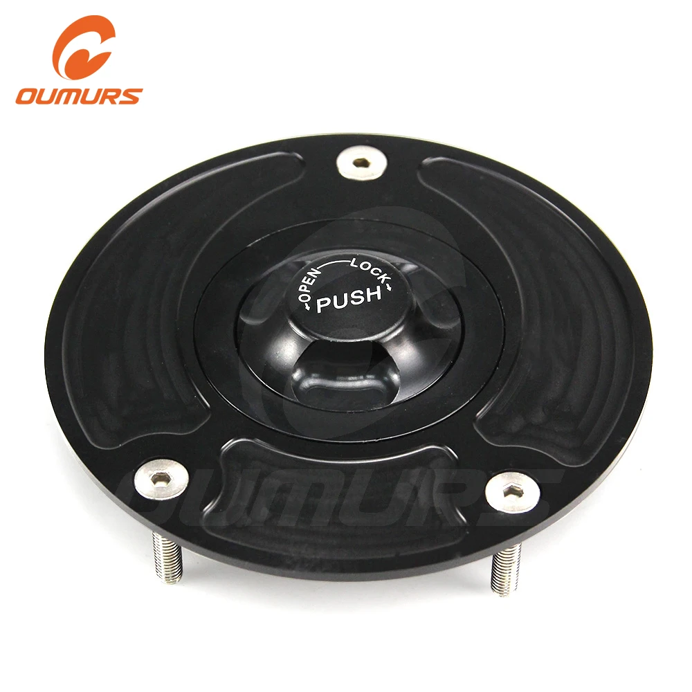 OUMURS CNC мотоциклетный газовый топливный бак Крышка черный для Suzuki GSX R600 700 750 1000 1300