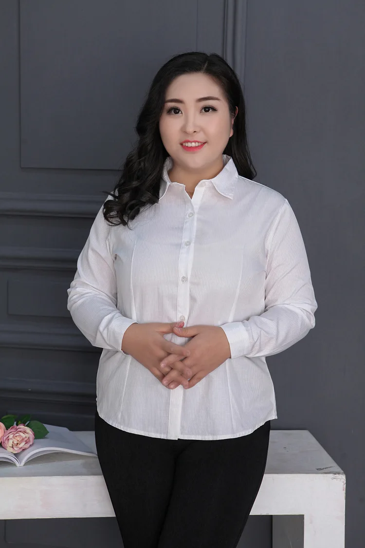 Ropa, женские блузы, рубашки,, OL, белая рубашка, Женская офисная одежда, женские полосатые тонкие хлопковые Блузы с длинным рукавом, рубашки M288