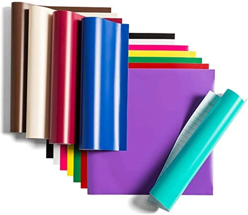 Multicolor Adhesive Craft Permanent Vinyl Roll Design Lettering Film Cup Glass Decal Sticker