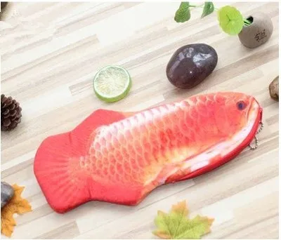 Креативный чехол для карандашей в форме рыбы из полиуретана, пенал для ручек Kawaii, тканевый пенал для карандашей, сумка для канцелярских принадлежностей, школьные принадлежности, рождественский подарок - Цвет: I