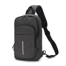 Рюкзак ozuko, портативный, водонепроницаемый, дорожная сумка, большая вместительность, ткань Оксфорд, USB, бизнес, грудь, сумка-мессенджер, сумка через плечо для мужчин