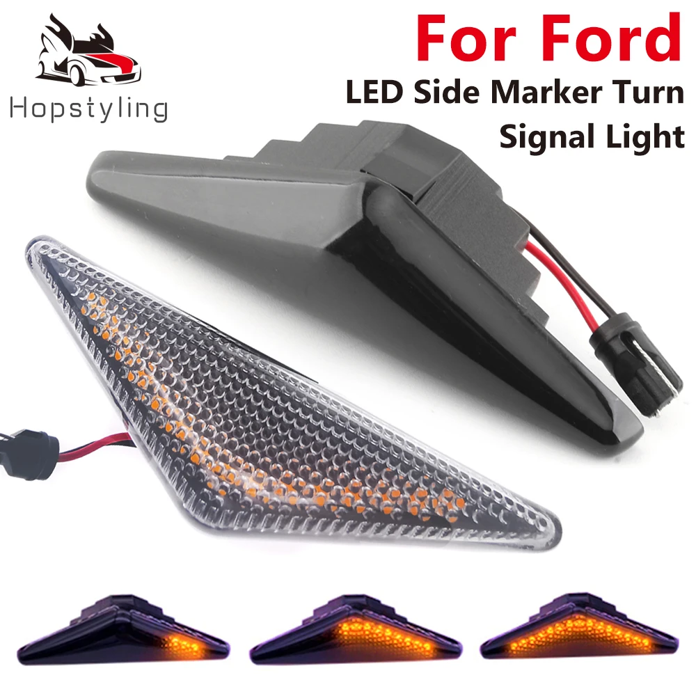 

2pcs Dynamic LED Side Marker Turn Signal Light Sequential Blinker For Ford MONDEO 3 MK3 Ford FOCUS 1 MK1
