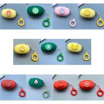 

Silicone Protective Case Soft Cute Fruit Pattern Cover with Lanyard for Sam-sung Ga-laxy Buds/Buds+ Bluetooth Earphones