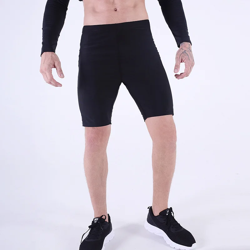 

Gym Shorts Ultra-stretch Sports Running Training Elasticity Breathable Tight MEN'S Swimming Trunks Quick-Dry Short Cross Border