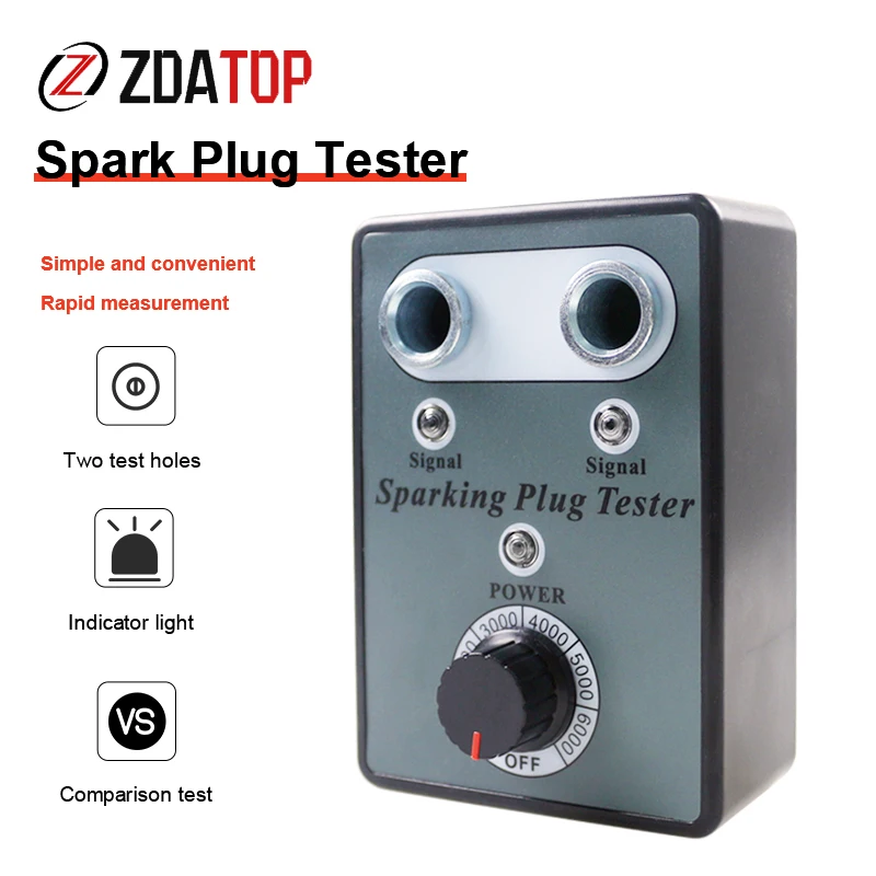 New Dual Hole Car Spark Plug Tester Ignition Plug Analyzer Diagnostic Tool Car Spark Plug Tester