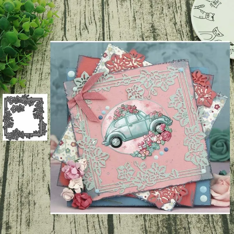 

Christmas Frame Pattern Metal Cutting Dies For Card Making Scrapbooking Album Decor Paper Embossing Craft New 2019