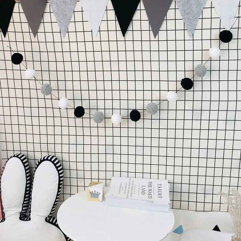 2-5M-DIY-Macaron-Color-Hair-Ball-Decor-Banner-Baby-Room-Decoration-Bedding-Bumpers-Kids-Party