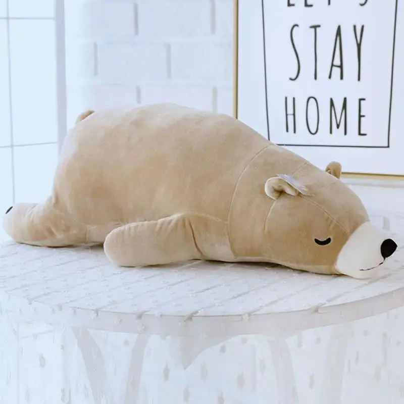 75 см детская хлопковая Подушка Polar Bear с милым рисунком из мультфильма близкая