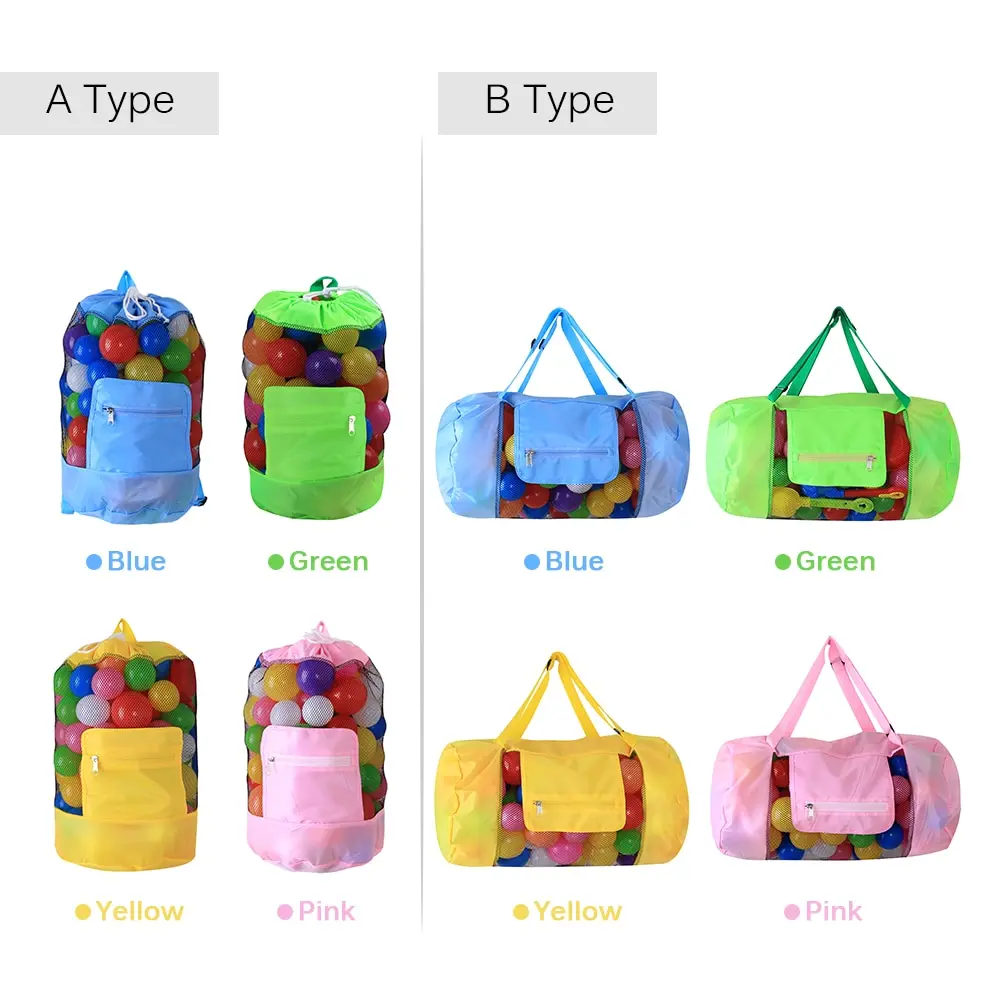 Пляжная сумка из сетки Tote Drawstring пляжный рюкзак сумка для плавания для детей для путешествий пляж аквапарк супермаркет сумка для хранения