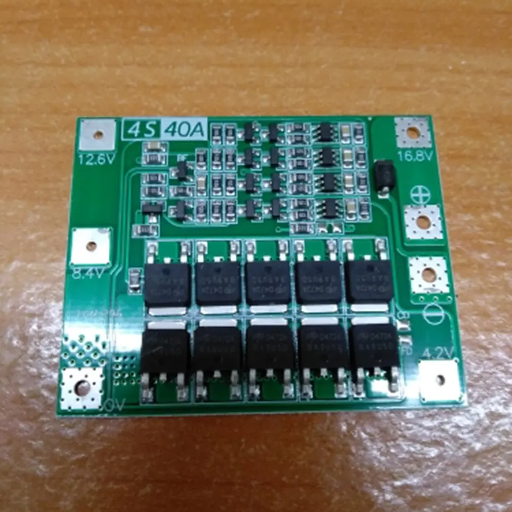 4S 40A литий ионная 18650 литиевая батарея PCB зарядное устройство BMS защитная пластина