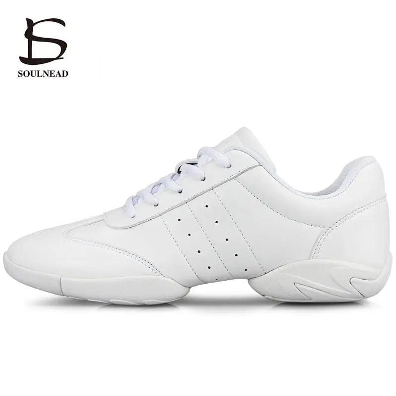 Aerobics Dance Shoes Women's Sneakers White Professional Training Gym Sports Shoe Girls Dancing Ladies Lightweight Fitness Shoes