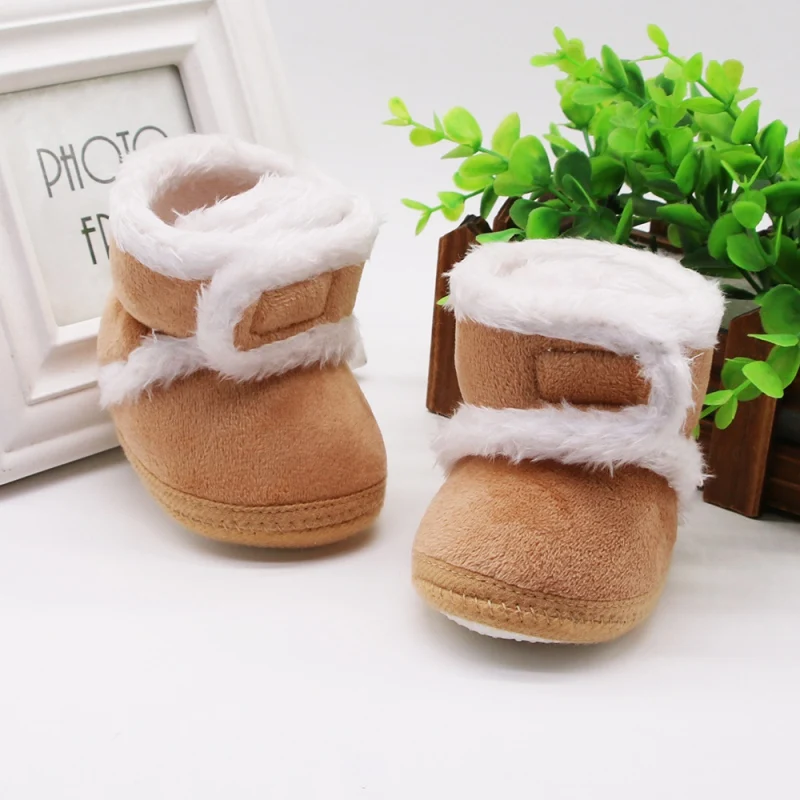 Newborn Toddler Warm Boots Winter First Walkers baby Girls Boys Shoes Soft Sole Fur Snow Booties for 0-18M