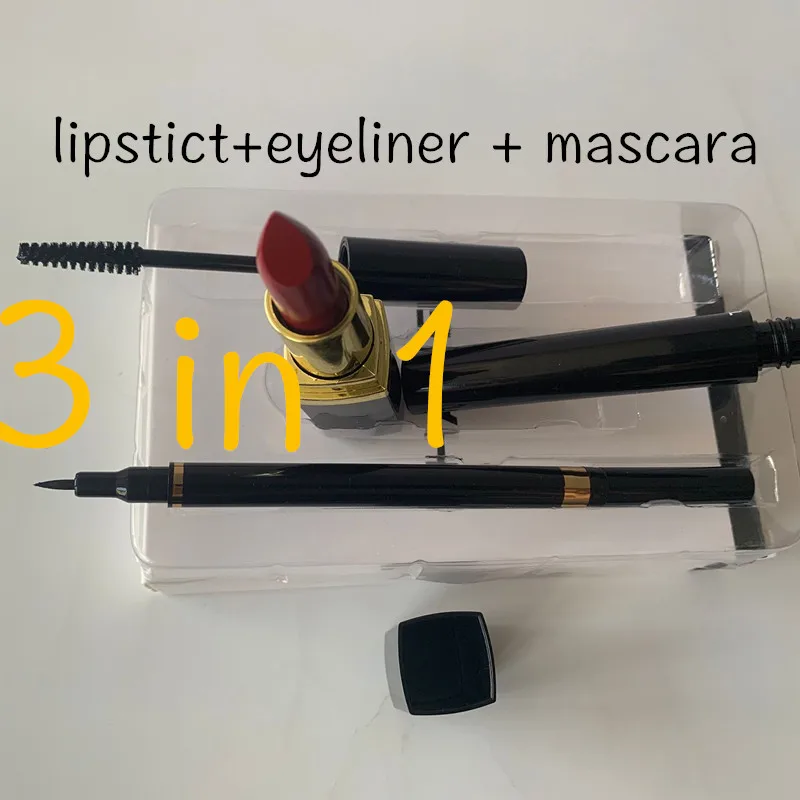 

1sets brand makeup lipstick & waterproof eyeliner & mascara