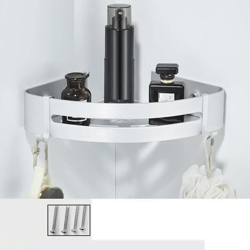 Number 4 Стойка Фен держатель для волос Estante Ducha Badkamer аксессуары для ванной комнаты настенная полка - Цвет: Number 4