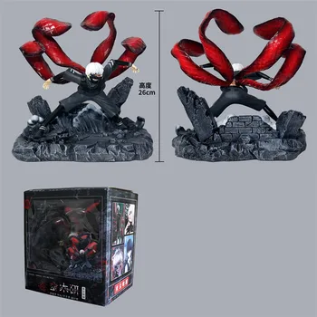 

New arrival Japan Anime Tokyo Ghoul Kaneki Ken GK Statue Battle Version PVC Action Figure Collection Model Toys Brinquedos 26cm