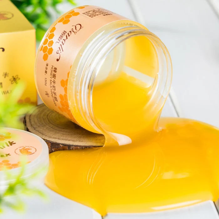 Milk Honey Wax Hand Mask Exfoliating Calluses Moisturizing Anti-aging Whitening 150g LDO99