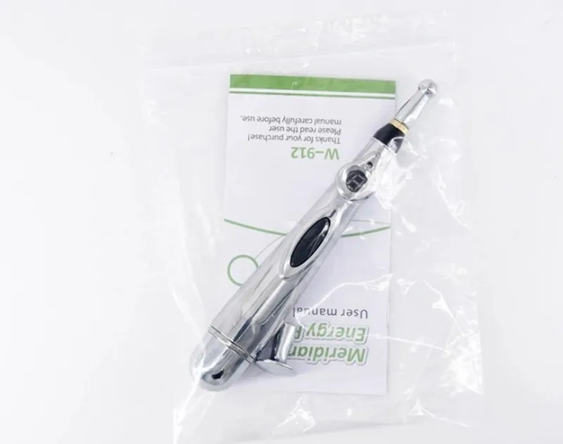 Электронный акупунктурный карандаш меридианы электрическая лазерная терапия Лечение массаж спины ручка прибор для акупунктуры обезболивающие инструменты - Цвет: Лиловый