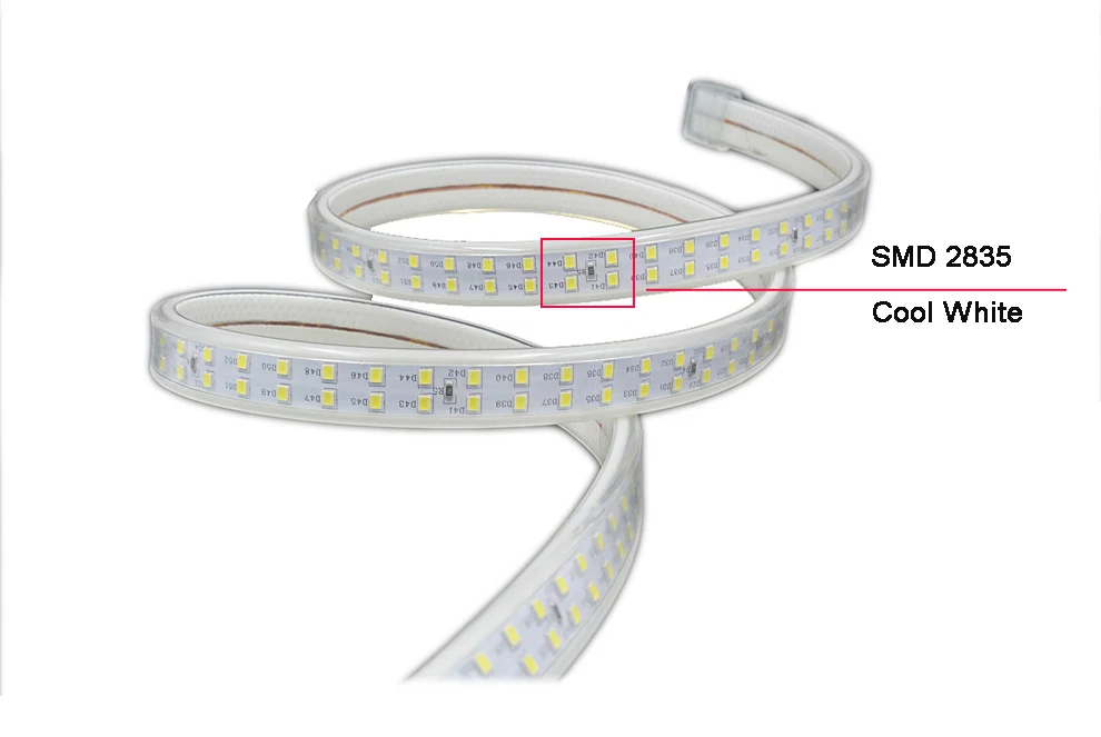 Светодиодная лента 220 В SMD 2835 гибкая лента 180 светодиодов/м 1 м 2 м 4 м 5 м 6 м 7 м 8 м 9 м 10 м 11 м 12 м+ штепсельная вилка европейского стандарта